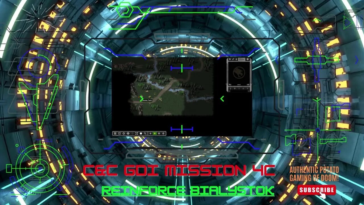 OpenRA, Command & Conquer; GDI mission 4c: Edge Of Tomorrow... real true potato gaming here. -_-