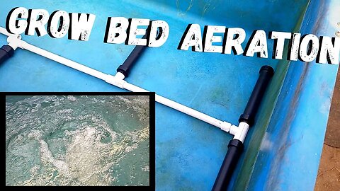 Aquaponic DWC aeration- (air stone set up for aquaponic floating raft grow bed)