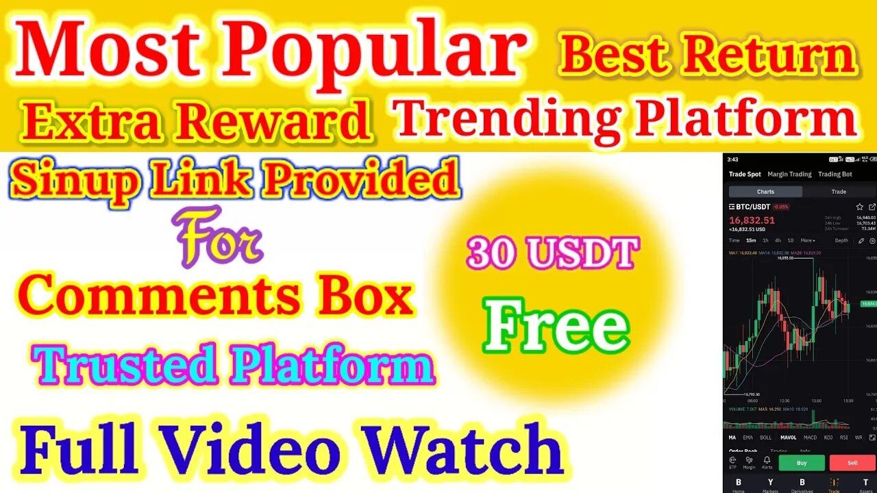 most popular treding platform | 30 usdt free | sinup bonus 30 dollar | free usdt