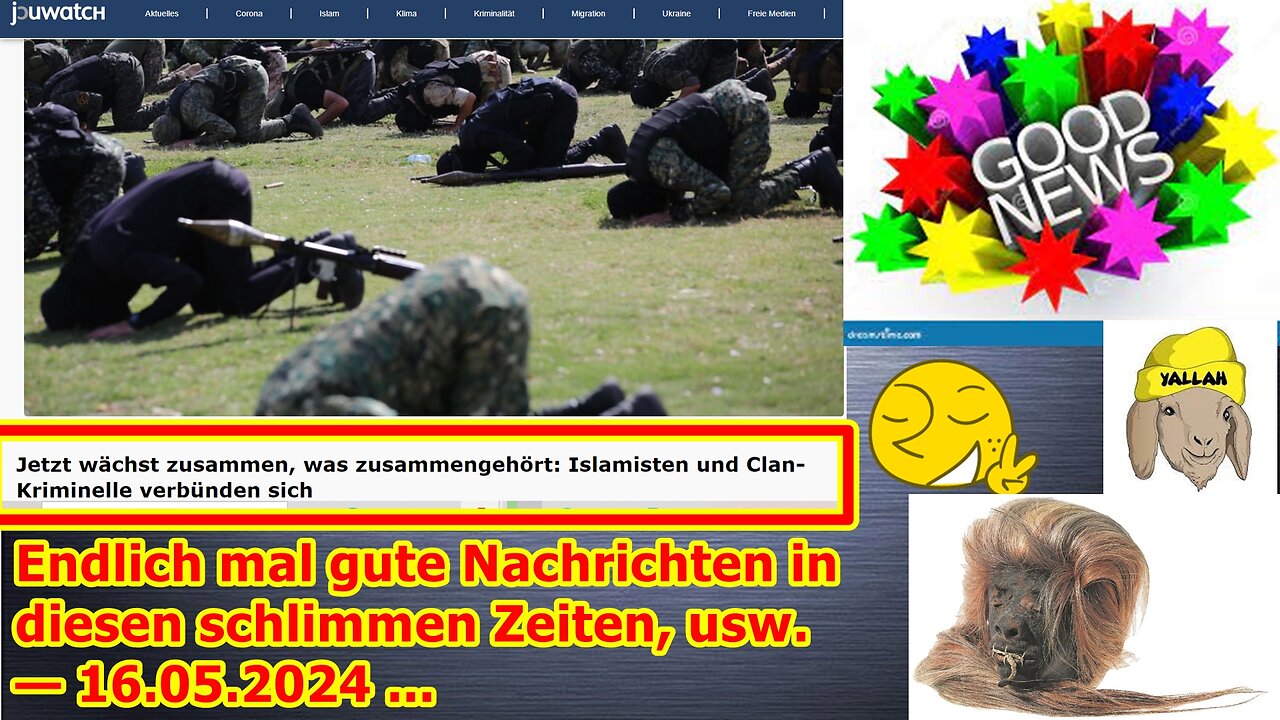 Endlich mal gute Nachrichten in diesen schlimmen Zeiten, usw. — 16.05.2024 ...