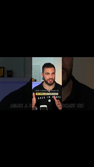 Our infamous towel stretch for lower back pain