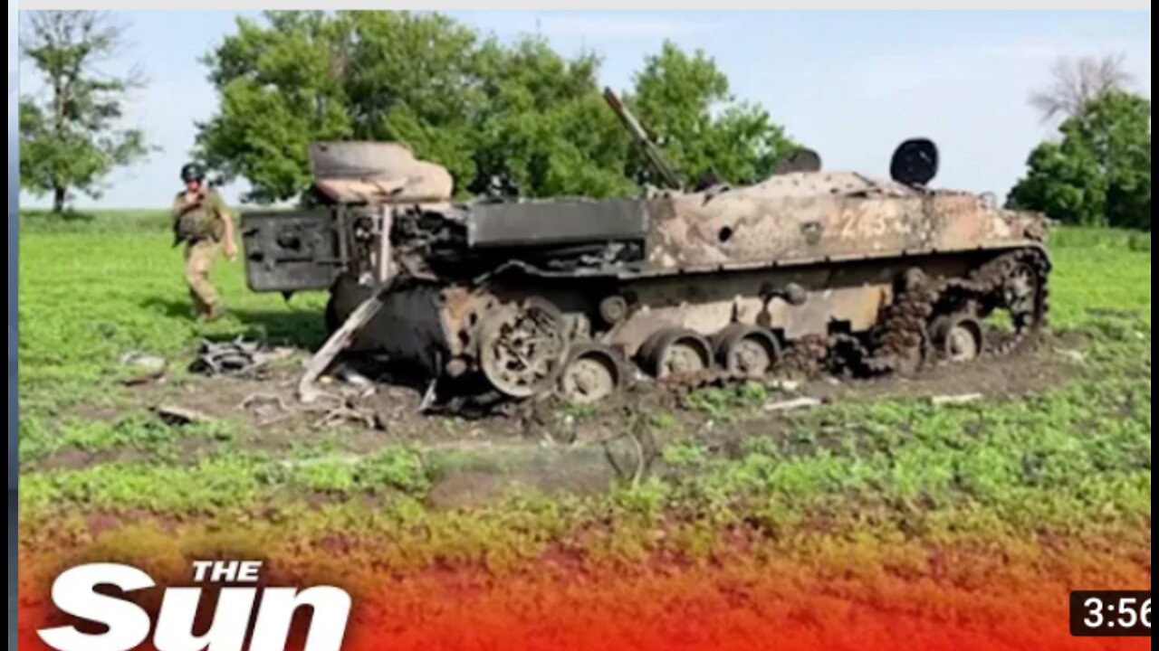 Ukrainian soldiers destroy tanks and guard roads around Donetsk