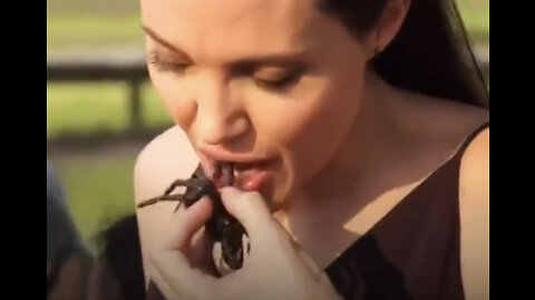 Angelina Jolie Teaching Us To EAT BUGS [Carrying Out Agenda 2030 Part 1]