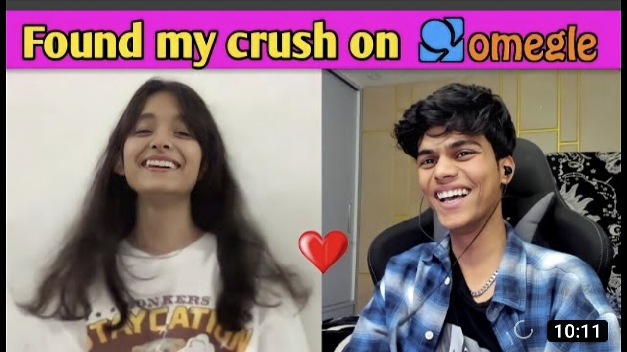 I found my crush on Omegle 🥹😂❤️🔥