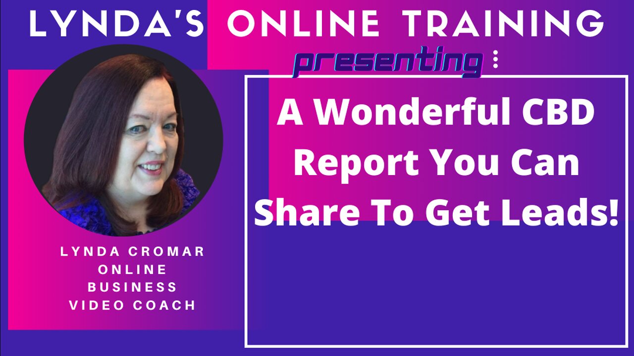 A Wonderful CBD Report You Can Share To Get Leads!