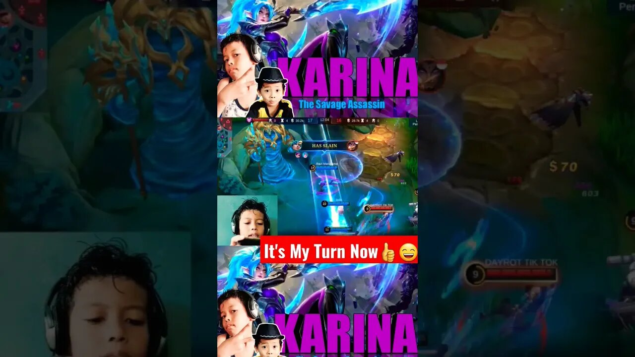 It's Karina Turn Back Attack #razimaruyama #mobilelegend #savage #memes #karina #karinasavage