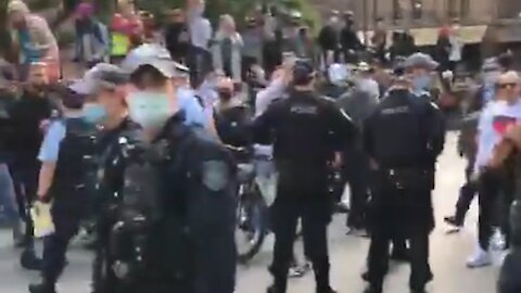 ProtestProtest in Australia Chanting "You Work for Us" - 2616