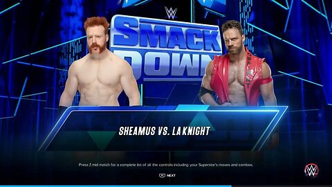 Smackdown LA Knight vs Sheamus