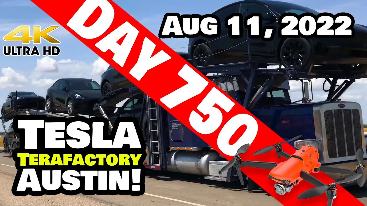 TESLA KEEPS THE MODEL Ys ROLLING! - Gigafactory Austin 4K Day 750 - 8/11/22-Tesla Terafactory Texas