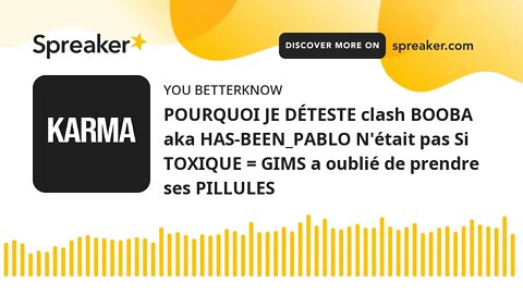 POURQUOI JE DÉTESTE clash BOOBA aka HAS-BEEN_PABLO N'était pas Si TOXIQUE = GIMS a oublié de prendre