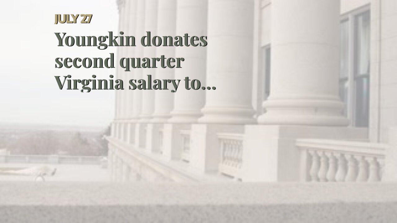 Youngkin donates second quarter Virginia salary to veterans group