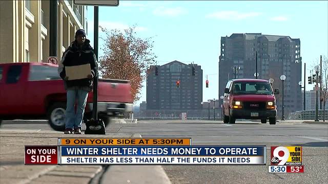 Cincinnati winter shelter has less than half the funds it needs, organizers say