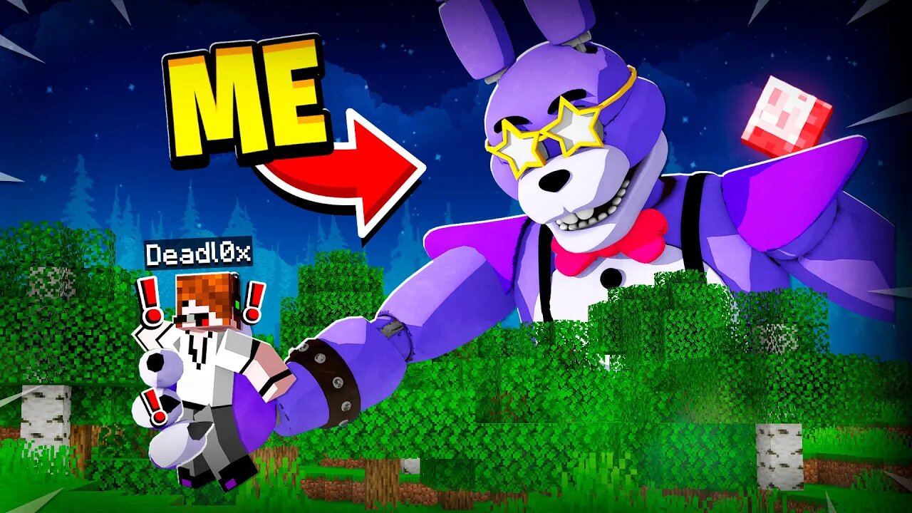 Trolling With GLAMROCK Bonnie.. (Minecraft FNAF)