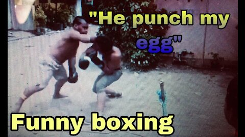 He Punch my egg|Funny boxing Video!