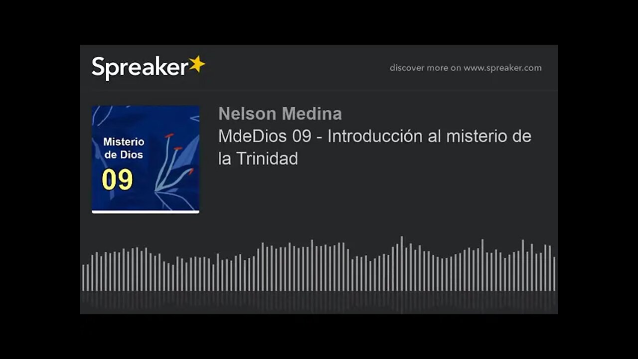 Introducción al misterio de la Trinidad. Fray Nelson Medina.