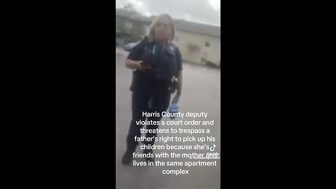 Harris County, Texas Sheriff Deputy does nothing