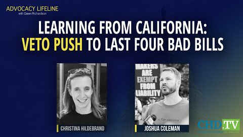 Learning from CA + Veto Push For Last Four Bad Bills