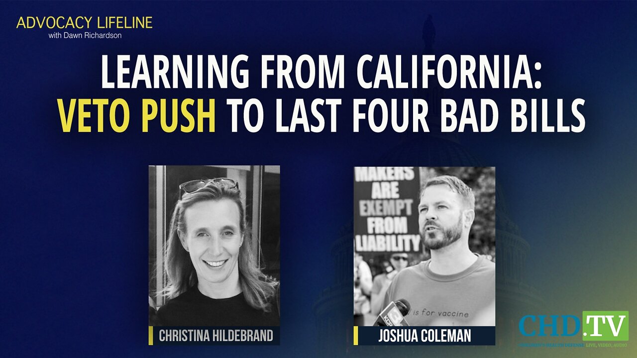 Learning from CA + Veto Push For Last Four Bad Bills