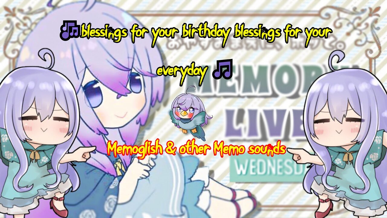 [VTuber] Utakata Memory blessings for your birthday blessings for your everyday Memoglish