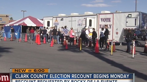 Clark County to begin recounting ballots Monday