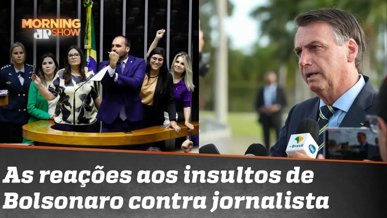 As reações aos insultos de Bolsonaro contra jornalista