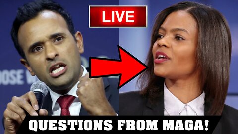 Vivek Ramaswamy Answers Questions 🔴 From MAGA Republicans W/ CANDACE OWENS