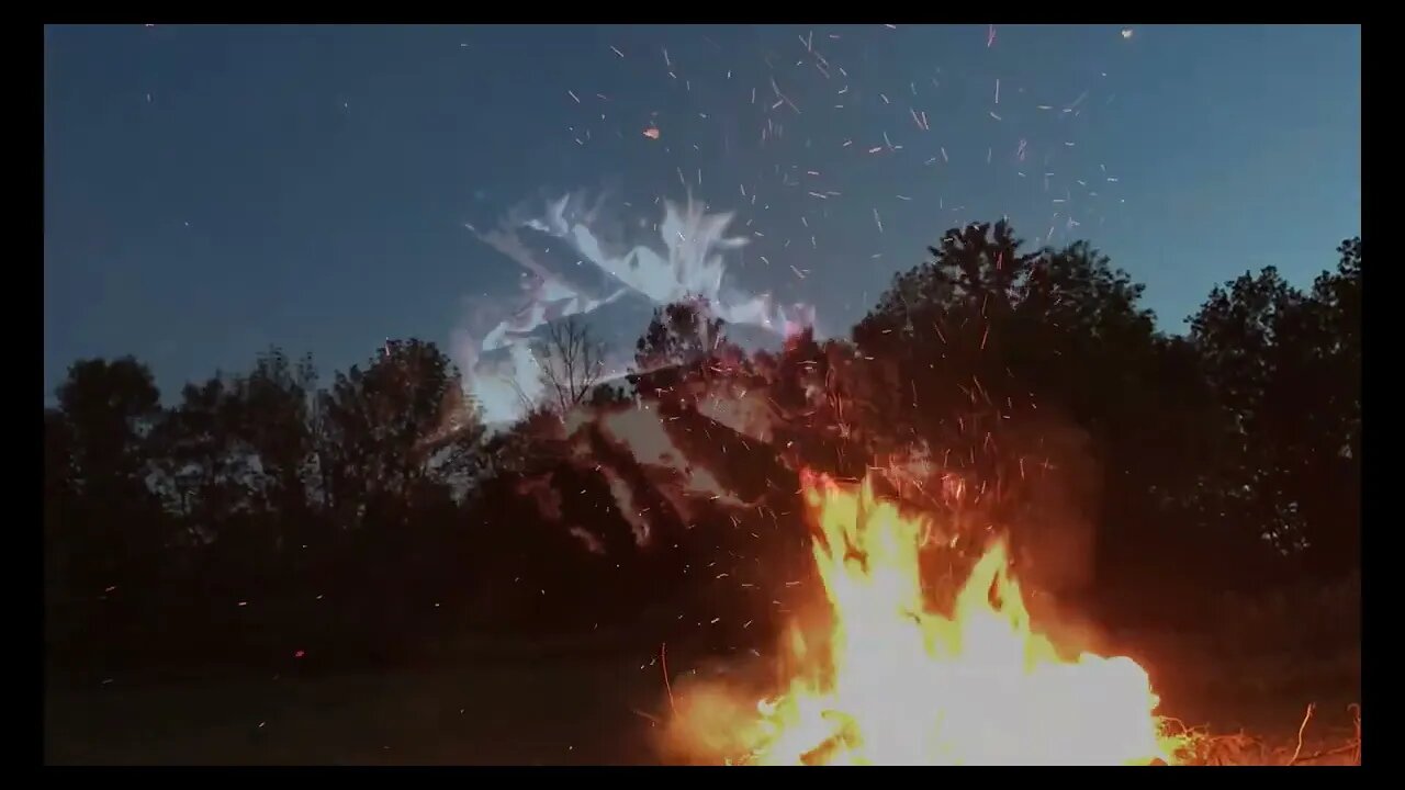 Burning Brush Clearing While Land July 26 2020
