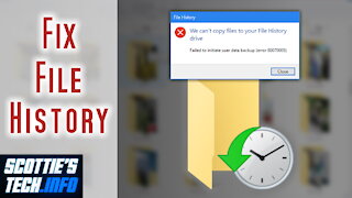 How to fix File History backup errors in Windows 10