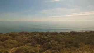 Amtrak Coast Starlight near the beach