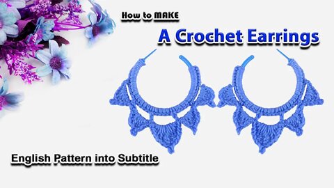 How To Crochet Half- Circle Earrings l Crafting Wheel