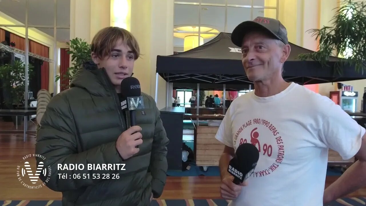 Surf championnat de France à Biarritz - Inigo Madina (vice champion du monde de surf)