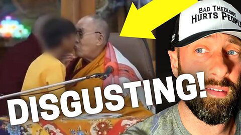 Dalai Lama Kisses A Young Boy in Public while people applaud. DISGUSTING!!!