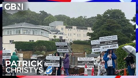 Welsh protesters BLOCK entrance of hotel set to house more than 200 asylum seekers