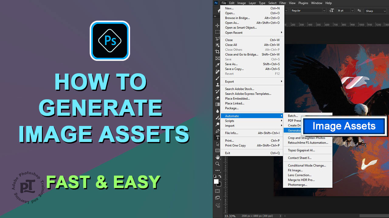 How to Generate Image Assets in Photoshop