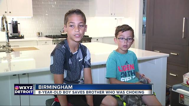 8-year-old boy in Birmingham saves little brother from choking