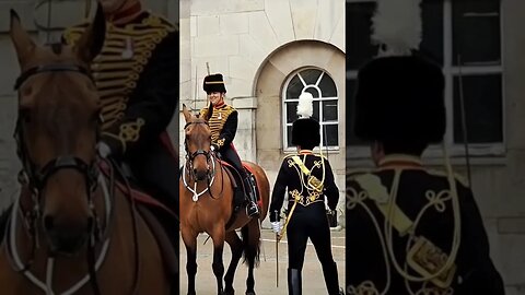 Horse biting the officer #horseguardsparade