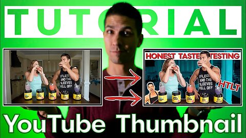 How to make a YOUTUBE Thumbnail with PHOTOSHOP... (Full YouTube Thumbnail TUTORIAL)