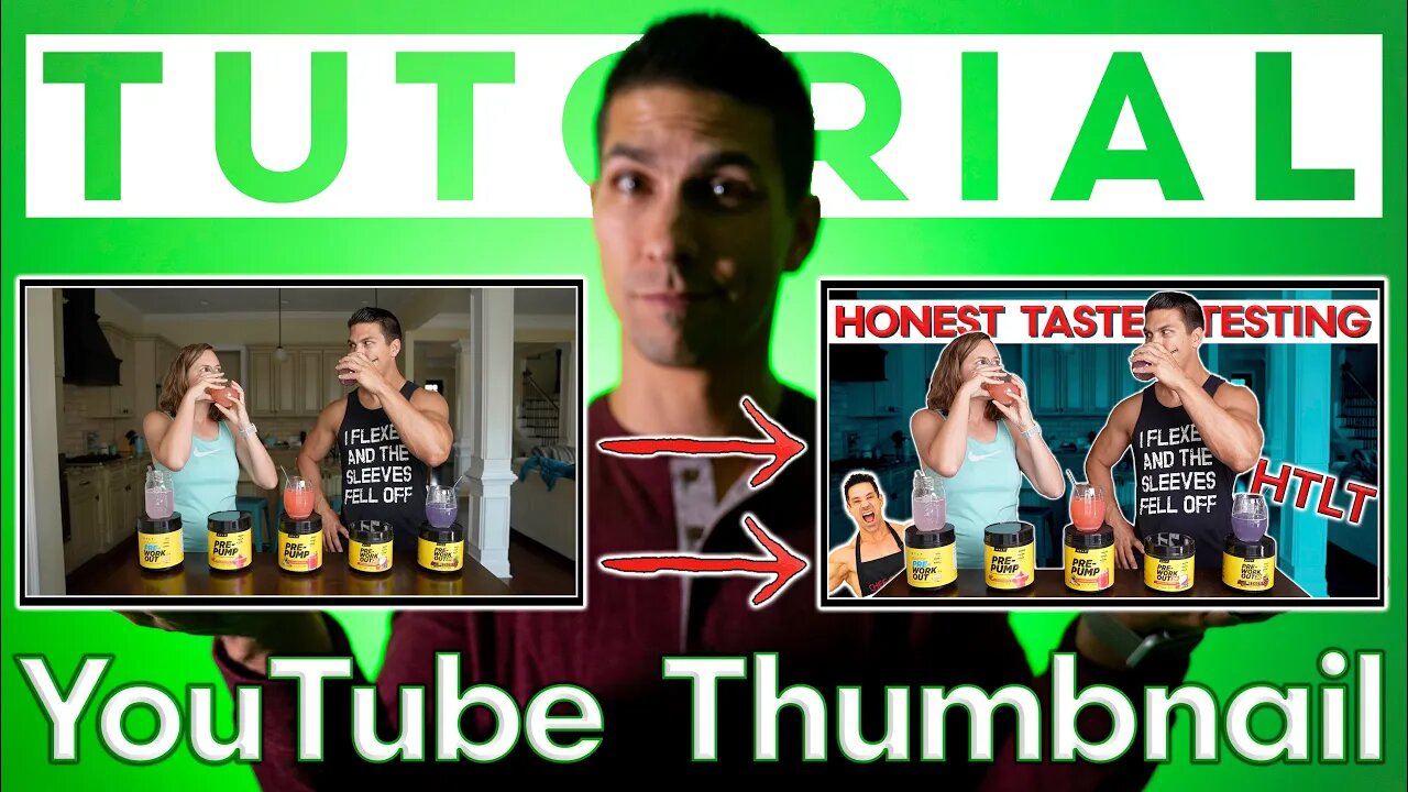How to make a YOUTUBE Thumbnail with PHOTOSHOP... (Full YouTube Thumbnail TUTORIAL)