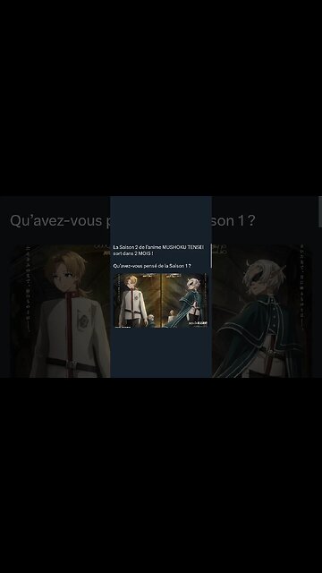 La Saison 2 de l’anime MUSHOKU TENSEI sort dans 2 MOIS !