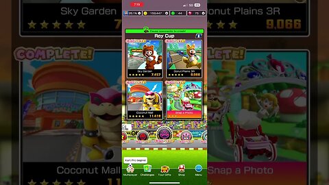 Mario Kart Tour - Cups All Completed Showcase (Princess Tour 2023)