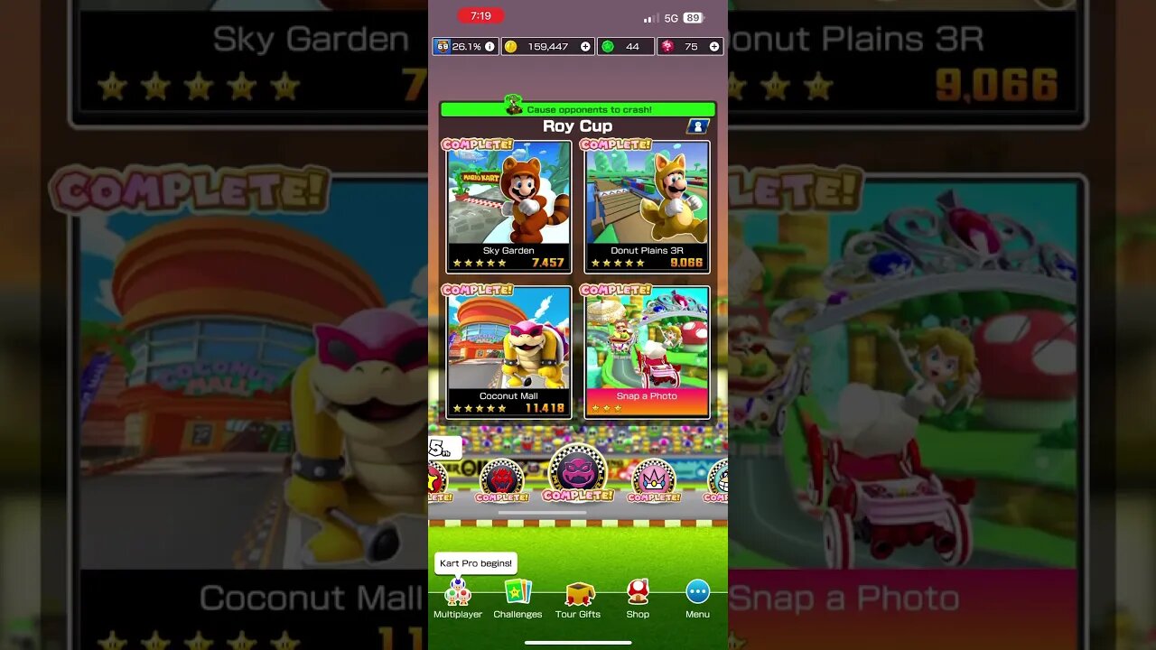 Mario Kart Tour - Cups All Completed Showcase (Princess Tour 2023)