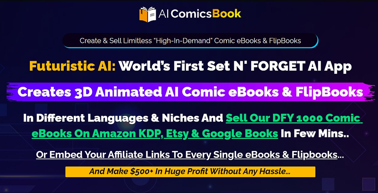 AIComicsBook Review | Creates 3D Animated AI Comic eBooks & FlipBooks