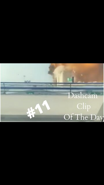 Dashcam Clip Of The Day #11 - World Dashcam - Car Get's Levelled By Beirut Explosion