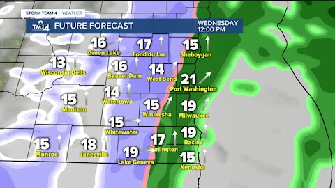 Light snow possible for Monday