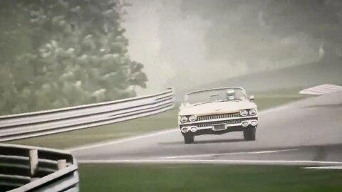 Lucky Haskins at the Nurburgring in his Cadillac