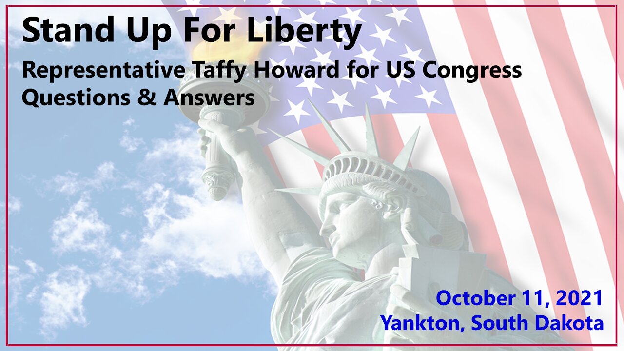 Taffy Howard for US Congress: Questions & Answers About the Issues