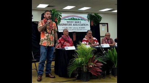 Cullan Bell Mayoral Debate Maui