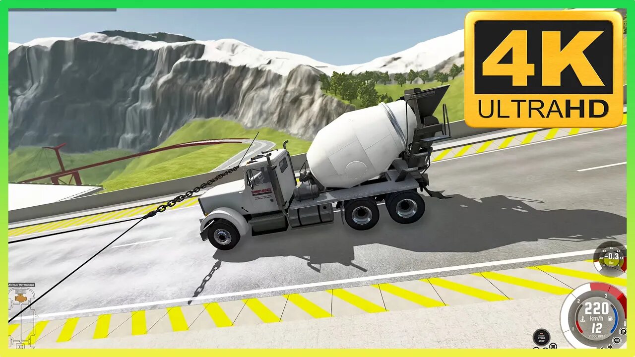 TruckFails | Trucks vs Chain #184 | BeamNG.Drive |TrucksFails