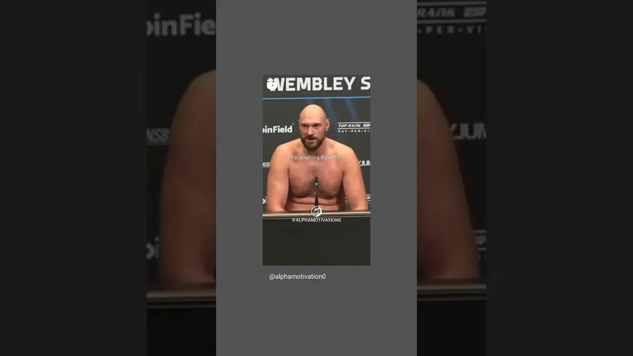 Tyson Fury Motivation