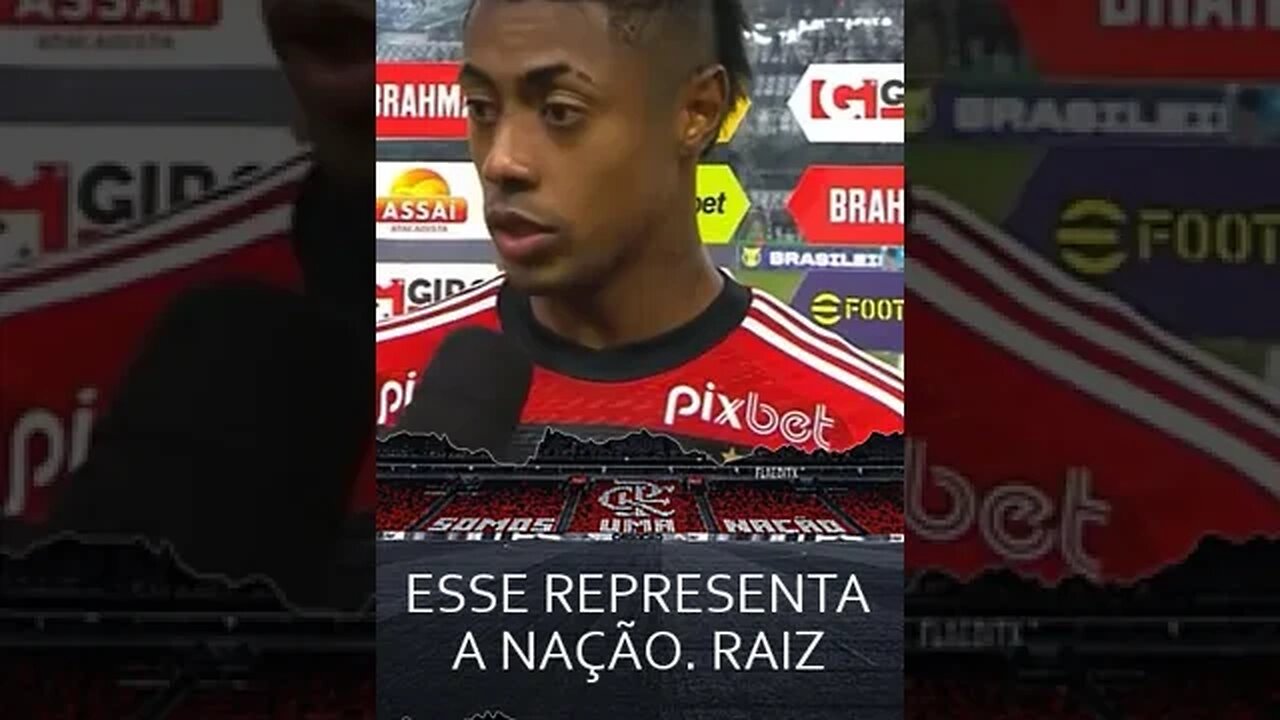 🔴⚫ Bruno Henrique evitando chamar o Botafogo de LÍDER 😂 RAIZ